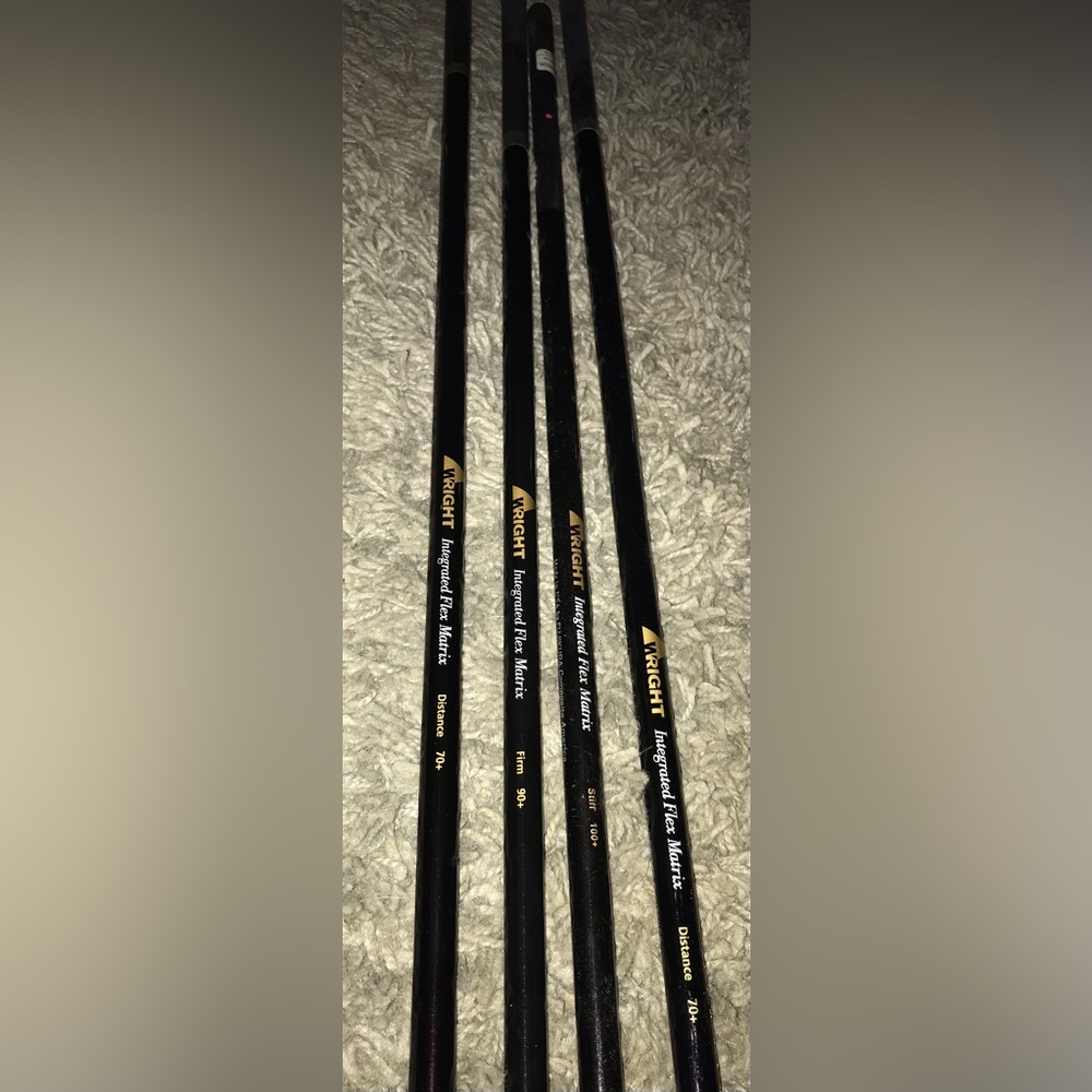 Wright Integrated Flex Matrix Golf Shafts Set of 4 Brand New of Old Stock RARE!